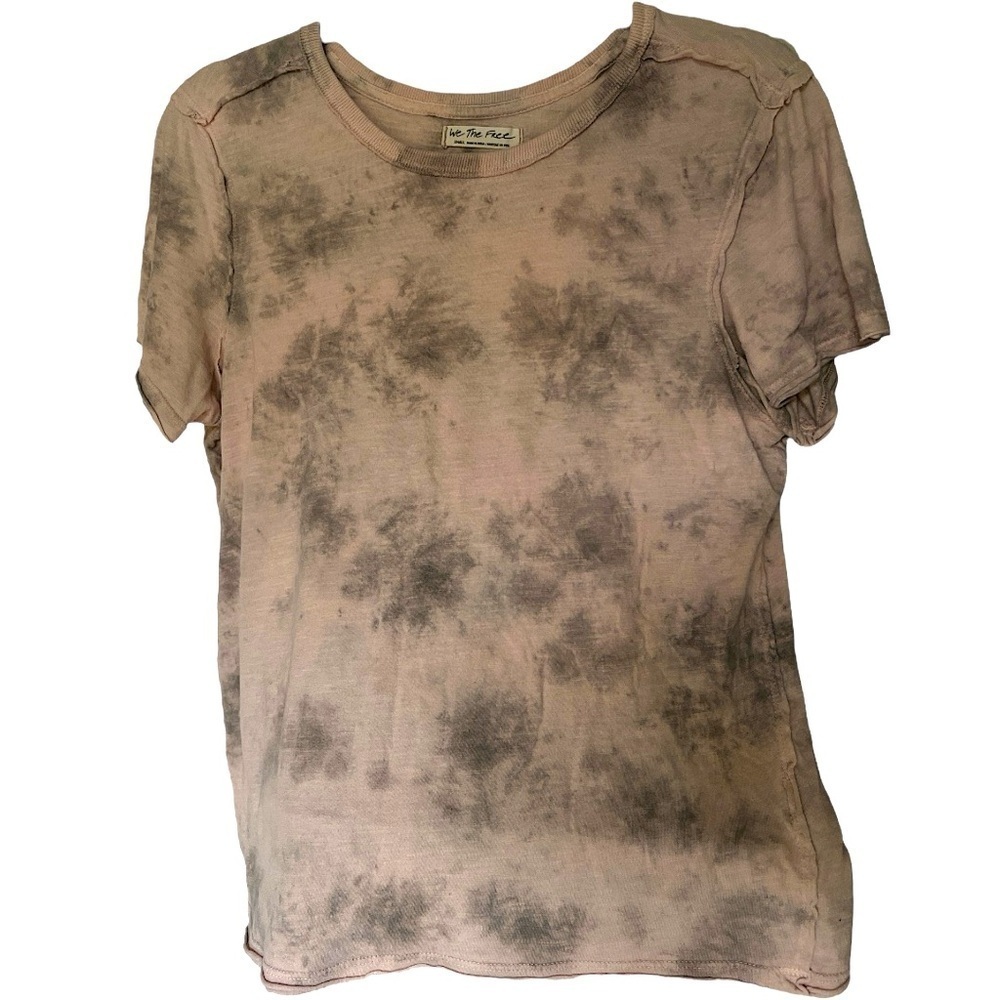 Free People We the Free Womens T Shirt Exposed Seams Boho Soft Related Fit Small